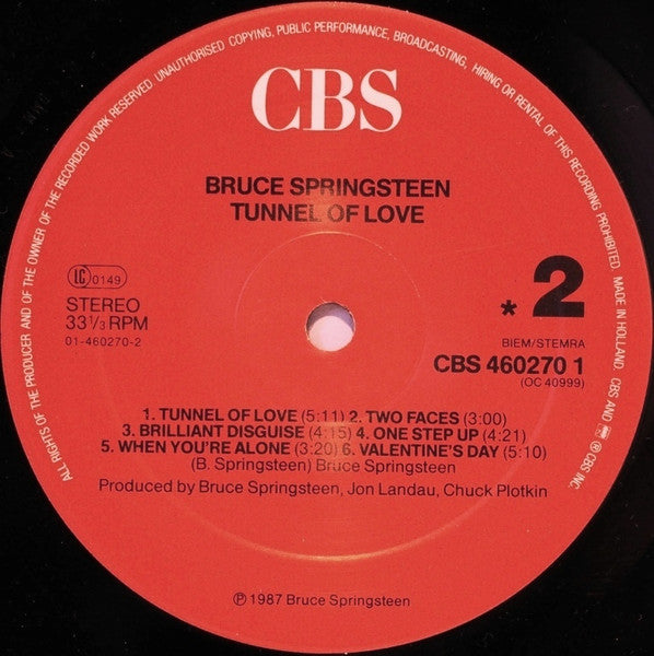 Bruce Springsteen - Tunnel Of Love (tweedehands LP) - Velvet Music