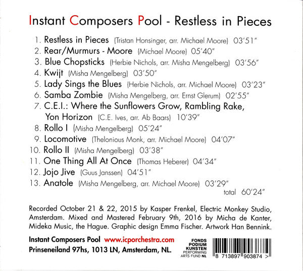 ICP Orchestra - Restless In Pieces (tweedehands CD)