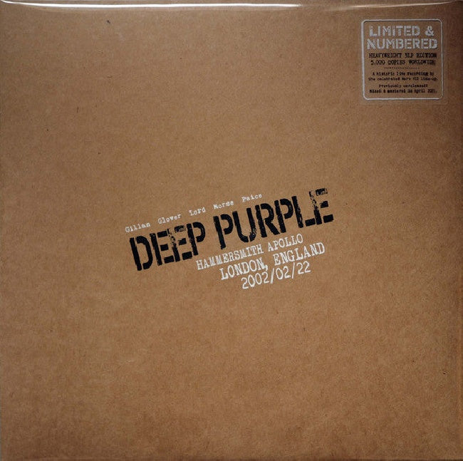 Deep Purple - Live in london 2002 (LP) - Velvet Music