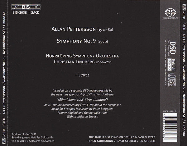 A. Petterson - Symphony no.9 (CD)