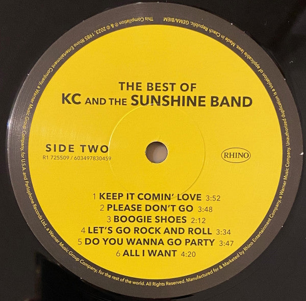 KC & The Sunshine Band - The Best Of KC And The Sunshine Band (LP)
