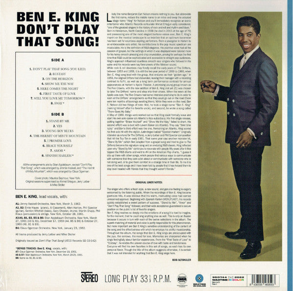 Ben E. King - Don't Play That Song! (LP) - Velvet Music