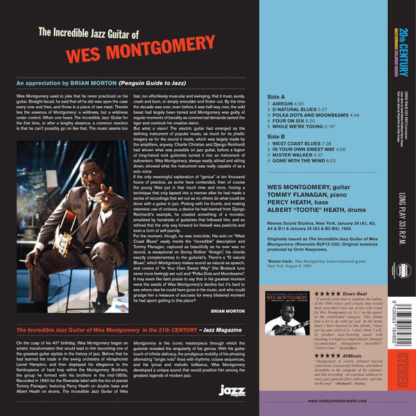 Wes Montgomery - The Incredible Jazz Guitar of Wes Montgomery (LP) - Velvet Music