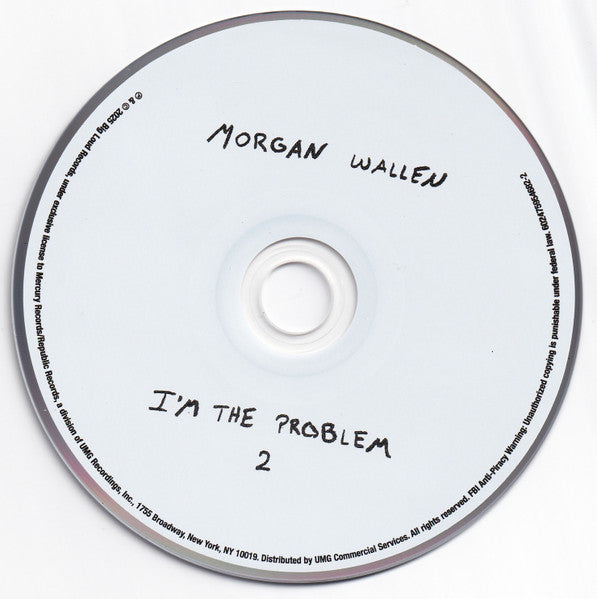 Morgan Wallen - I'm The Problem (CD) - Velvet Music