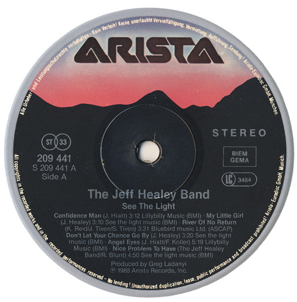 Jeff Healey Band, The - See The Light (tweedehands LP) - Velvet Music
