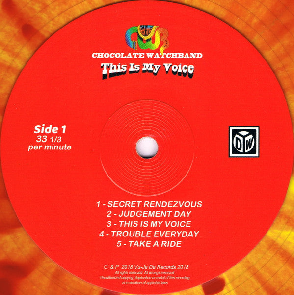 Chocolate Watchband, The - This Is My Voice (LP) - Velvet Music