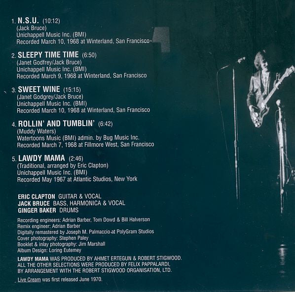 Cream (2) - Live Cream (CD d'occasion)