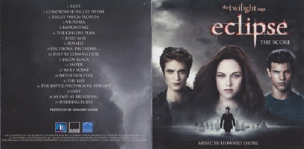 Howard Shore - Twilight eclipse -score- (CD) - Velvet Music
