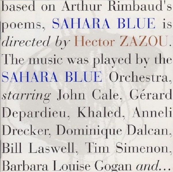 Hector Zazou - Sahara blue (CD) - Velvet Music