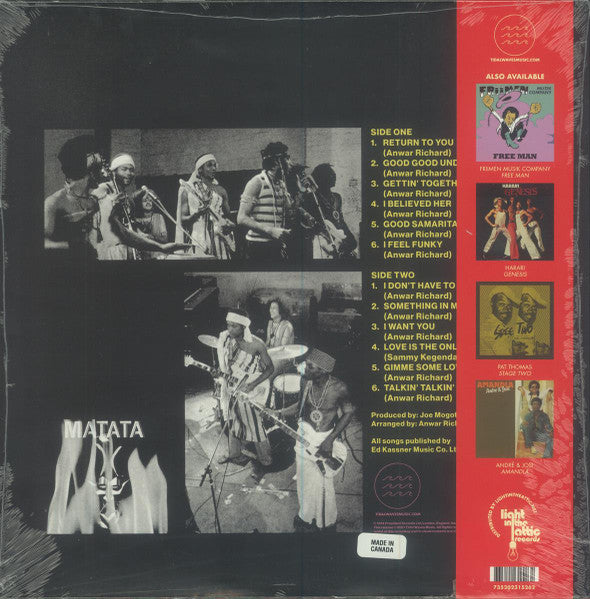 Matata - Independence (LP) - Velvet Music