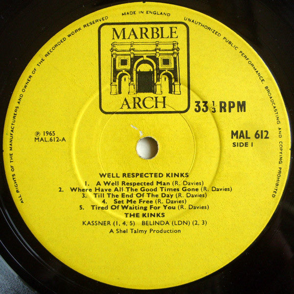 Kinks, The - Well Respected Kinks (tweedehands LP) - Velvet Music