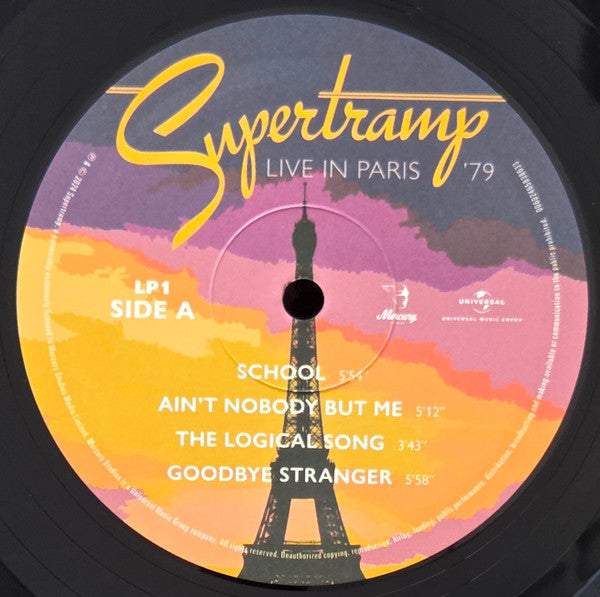 Supertramp - Live In Paris '79 (LP) - Velvet Music
