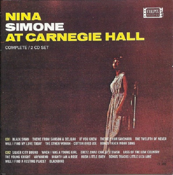 Nina Simone - At carnegie hall (CD) - Velvet Music