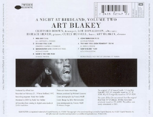 Art Blakey - A night at birdland vol.2 (CD) - Velvet Music
