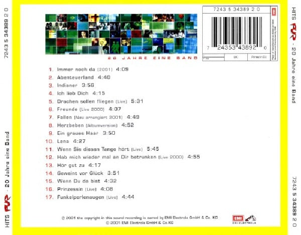 Pur - Hits - 20 jahre eine band (CD) - Velvet Music