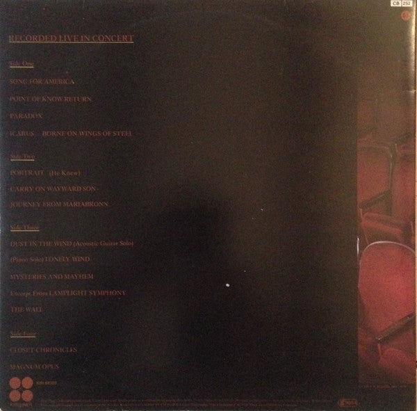 Kansas (2) - Two For The Show (tweedehands LP) - Velvet Music