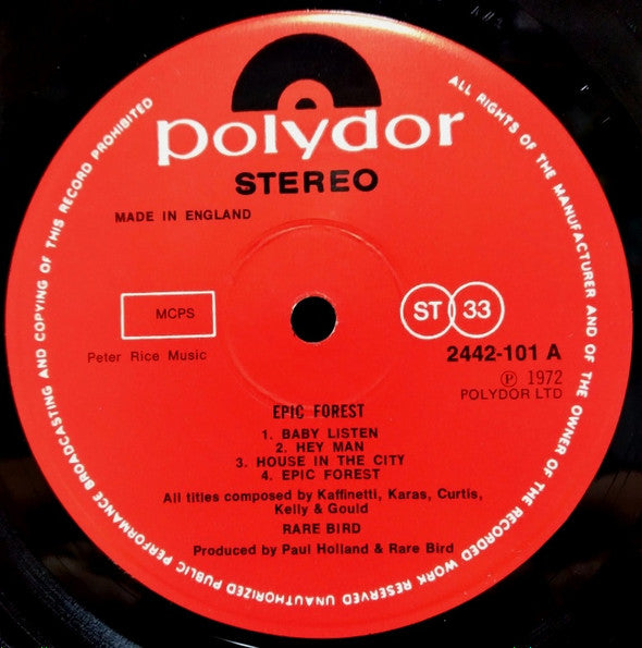 Rare Bird - Epic Forest (LP d'occasion)