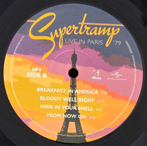 Supertramp - Live In Paris '79 (LP) - Velvet Music