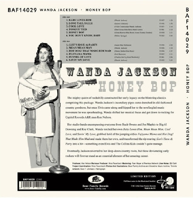 Wanda Jackson - Honey bop (maxi 45 tours)
