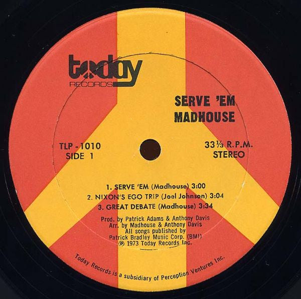 Madhouse (3) - Serve 'Em (LP) - Velvet Music