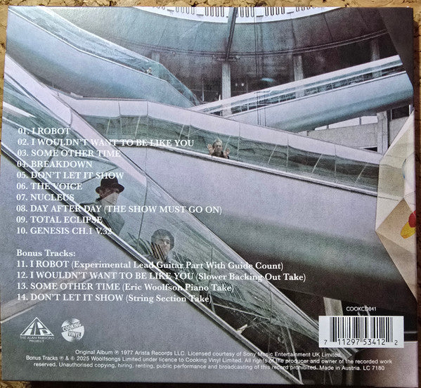 Alan Parsons Project, The - I Robot (CD) - Velvet Music