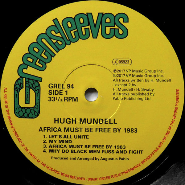 Hugh Mundell - Africa Must Be Free By 1983. (LP)