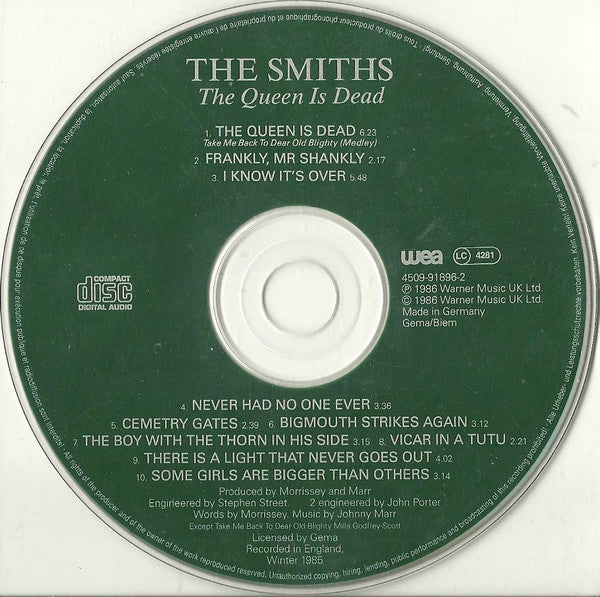 Smiths, The - The Queen Is Dead (tweedehands CD) - Velvet Music