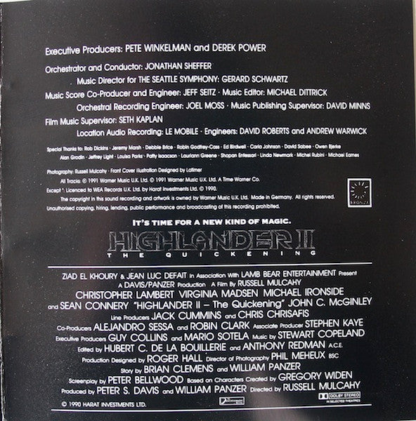 Various - Music From And Inspired By The Film Highlander II - The Quickening (tweedehands CD) - Velvet Music