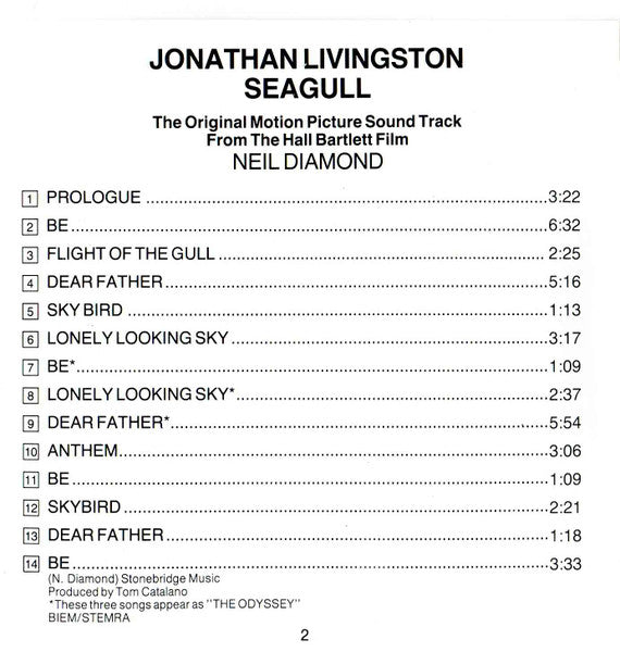 Neil Diamond - Jonathan Livingstone Seagull (Original motion picture soundtrack) (tweedehands CD)