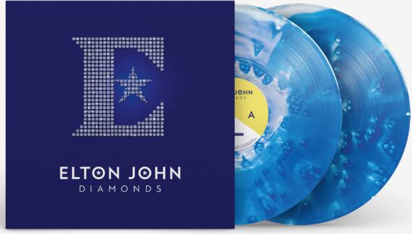 Elton John - Diamonds (Blue Splatter Vinyl LP) - Velvet Music