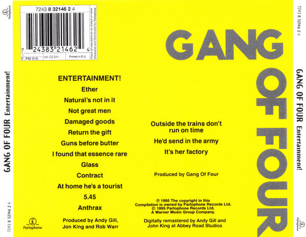 Gang Of Four - Entertainment! (tweedehands CD) - Velvet Music