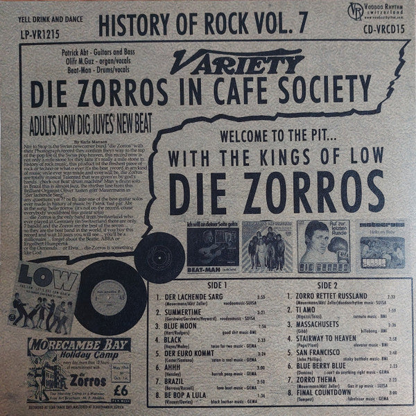 Die Zorros - History Of Rock Vol. 7 (LP) - Velvet Music