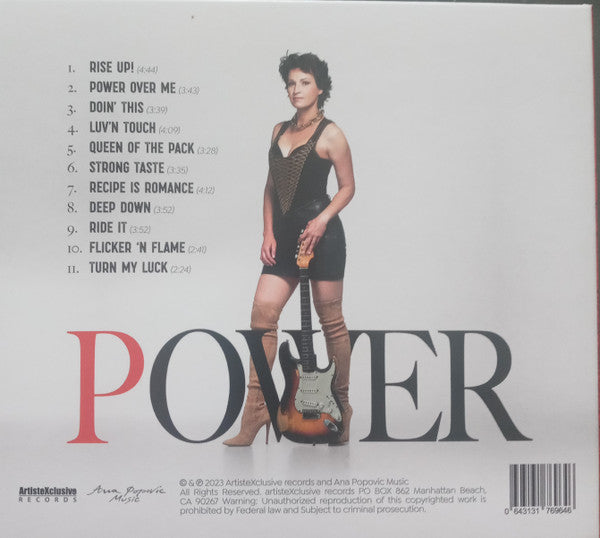Ana Popović - Power (CD) - Velvet Music