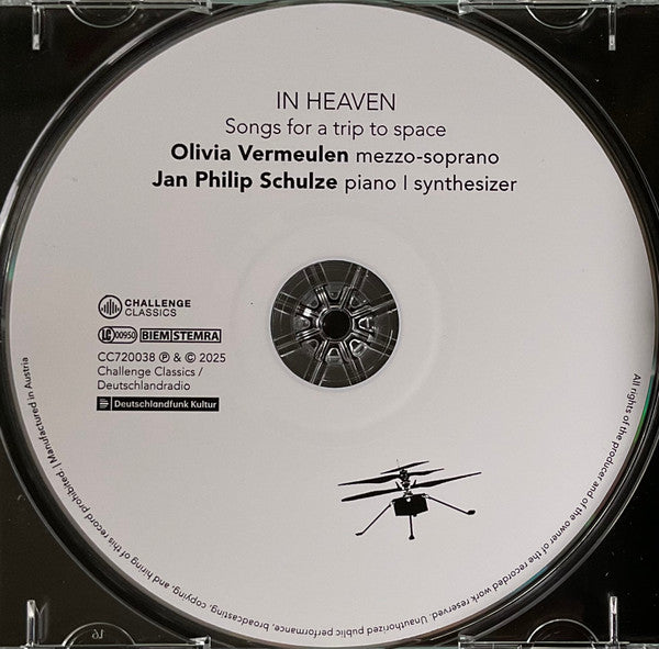 Olivia Vermeulen, Jan Philip Schulze - In Heaven - Songs For A Trip To Space (CD) - Velvet Music