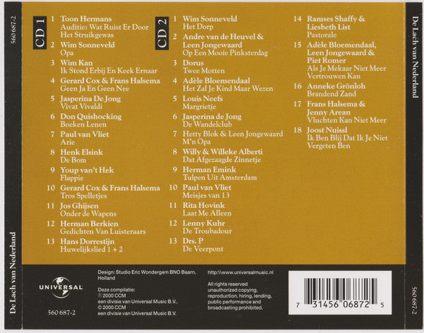 Divers - De Lach Van Nederland (CD d'occasion)
