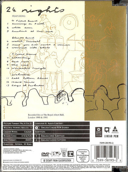 Eric Clapton - 24 Nights (tweedehands DVD) - Velvet Music