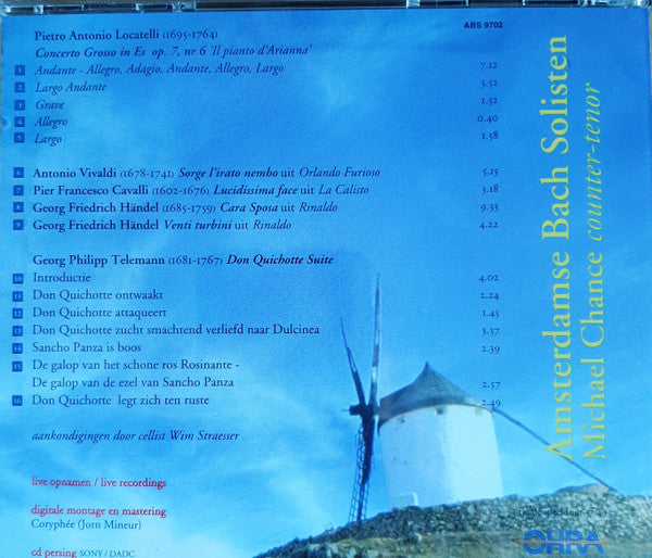Amsterdam Bach Soloists, Michael Chance - Amsterdamse Bach Solisten & Michael Chance (tweedehands CD)