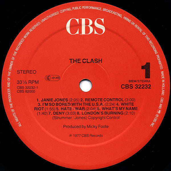 Clash, The - The Clash (tweedehands LP) - Velvet Music