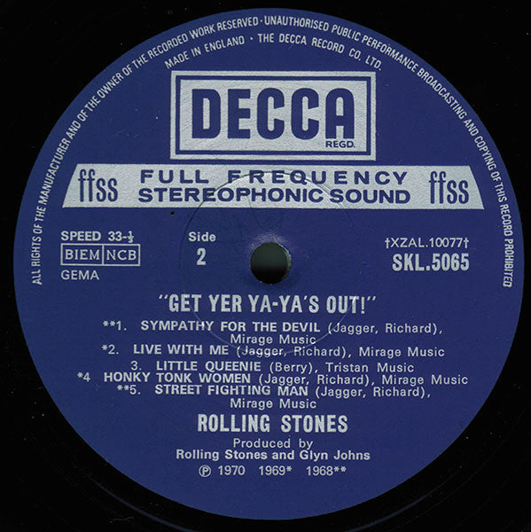 Rolling Stones, The - Get Yer Ya-Ya's Out! - The Rolling Stones In Concert (tweedehands LP) - Velvet Music