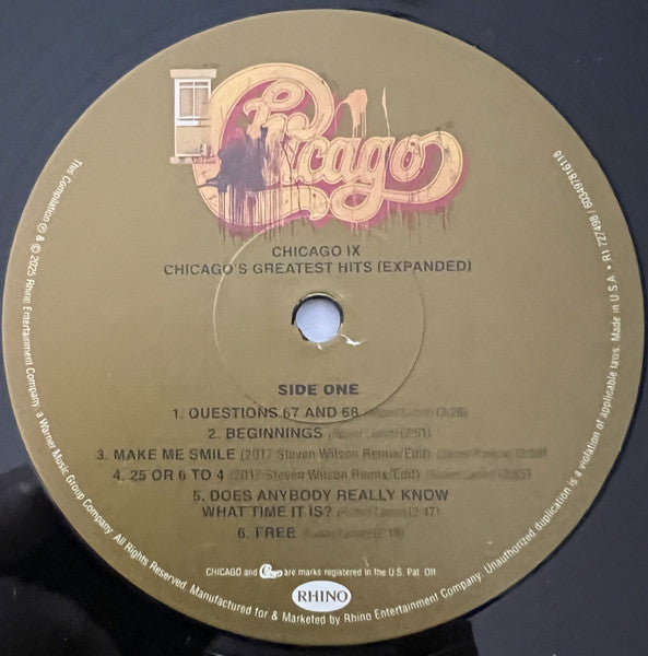 Chicago (2) - Chicago IX 50th Anniversary Expanded Greatest Hits (LP) - Velvet Music