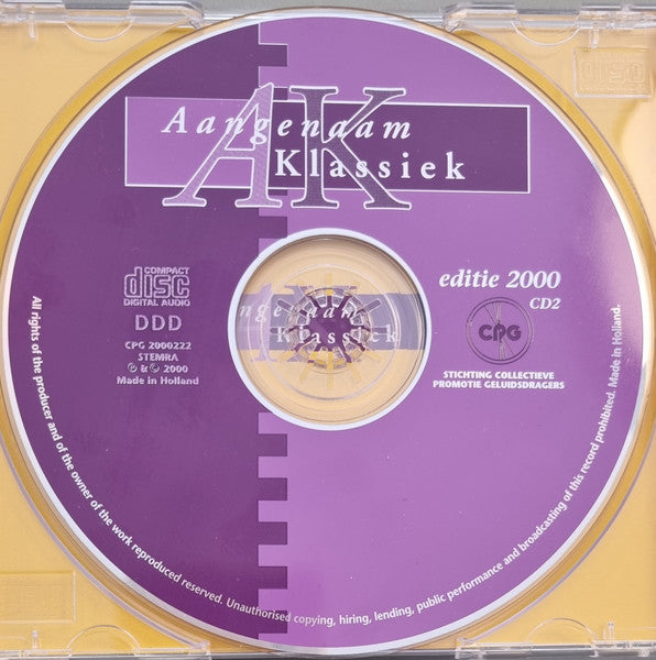 Various - Aangenaam... Klassiek - Editie 2000 (tweedehands CD) - Velvet Music
