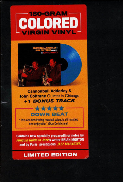Cannonball Adderley, John Coltrane - Quintet In Chicago (LP) - Velvet Music