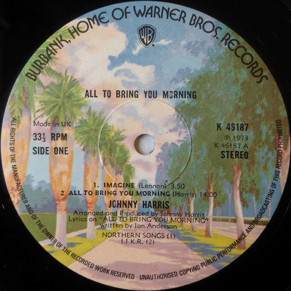 Johnny Harris - All To Bring You Morning (tweedehands LP) - Velvet Music