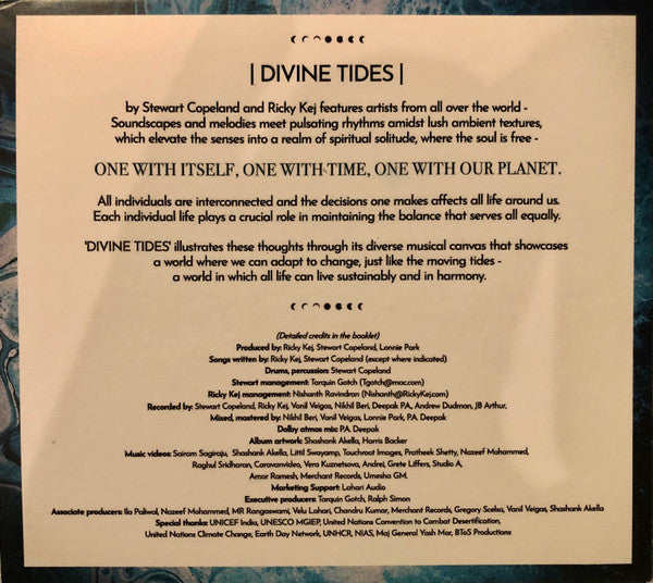 Stewart Copeland, Ricky Kej - Divine Tides (CD d'occasion)