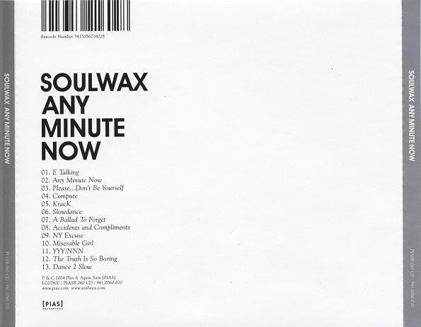 Soulwax - Any Minute Now (tweedehands CD) - Velvet Music