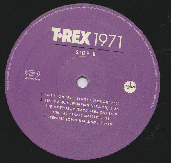 T. Rex - 1971 (LP) - Velvet Music