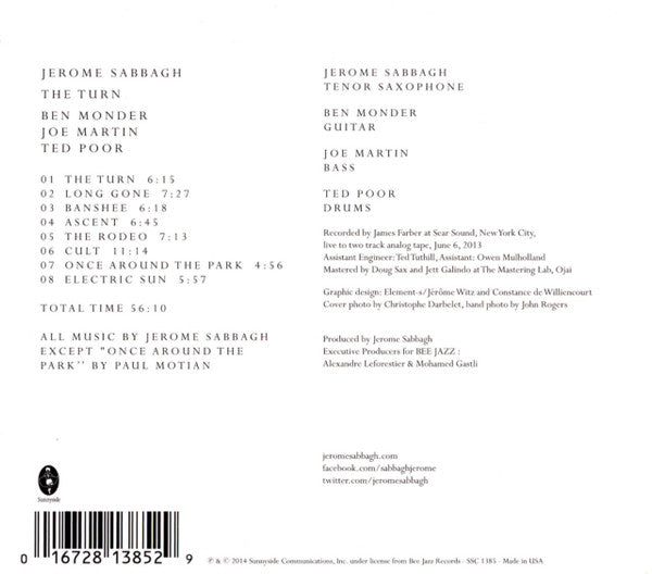 Jérôme Sabbagh - The Turn (tweedehands CD) - Velvet Music