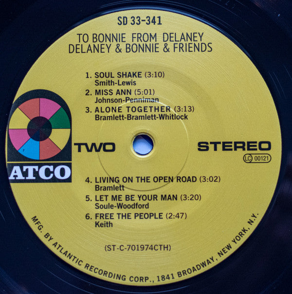 Delaney & Bonnie & Friends - To bonnie from delaney (LP) - Velvet Music