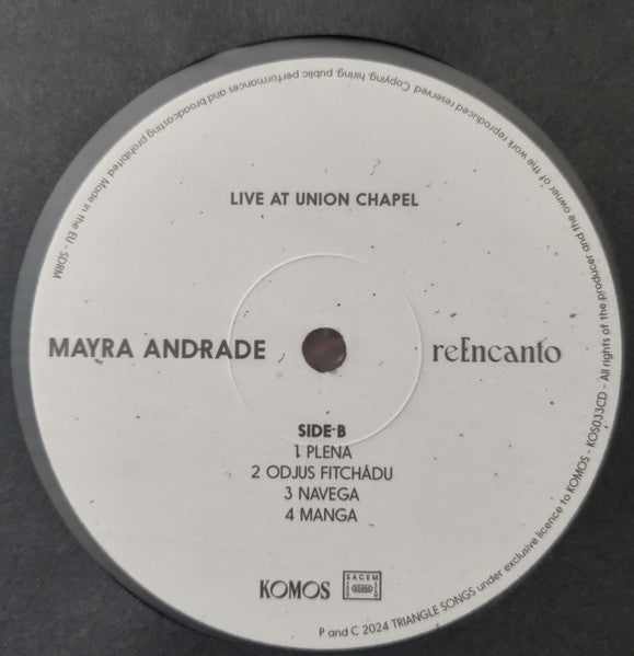 Mayra Andrade - reEncanto - Live at Union Chapel (LP) - Velvet Music