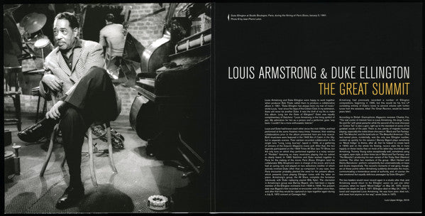 D L. Armstrong & Ellington - Great summit (LP) - Velvet Music